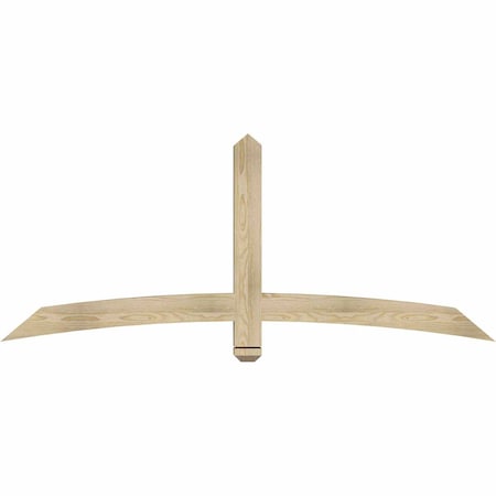 Ekena Millwork Bellingham Rough Sawn Timber Gable Bracket, Douglas Fir, 72"W x 30"H x 4"D x 4"F, 10/12 Pitch GBW072X30X0404BEL00RDF